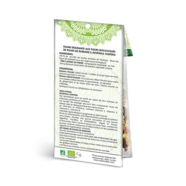 Tisane-drainante-aux-fleurs-biologiques - Back - Nakawa Bio