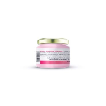 FLOWER LIP BALM - ROSE COCONUT 2 - Nakawa Bio Tunisia